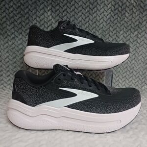 Brooks Ghost Max 2 Black White Orchid Ice Women's Walking Running Shoes Size 9